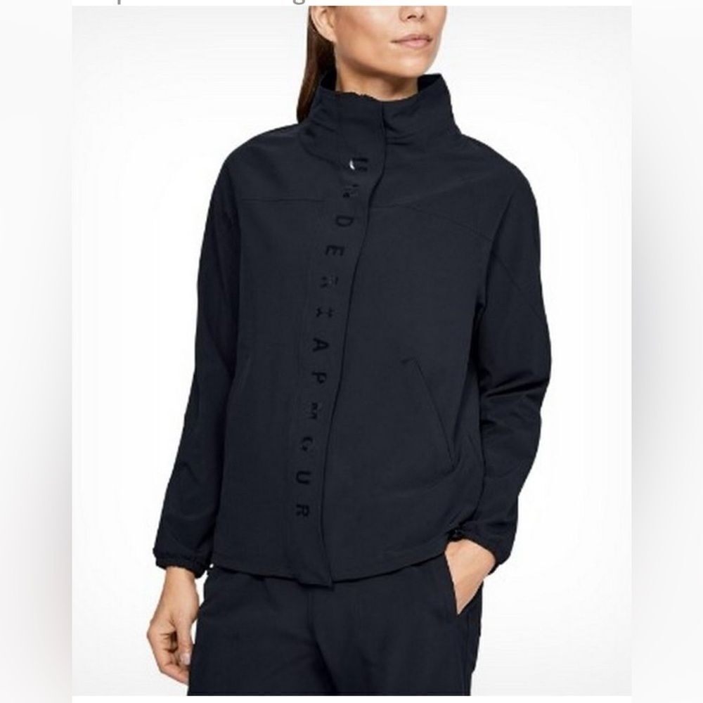 UNDER ARMOUR Black Jacket Womens UA RECOVER‎ Fall Winter Windbreaker size 2X